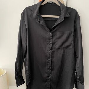 Nasty Gal Satin Blouse